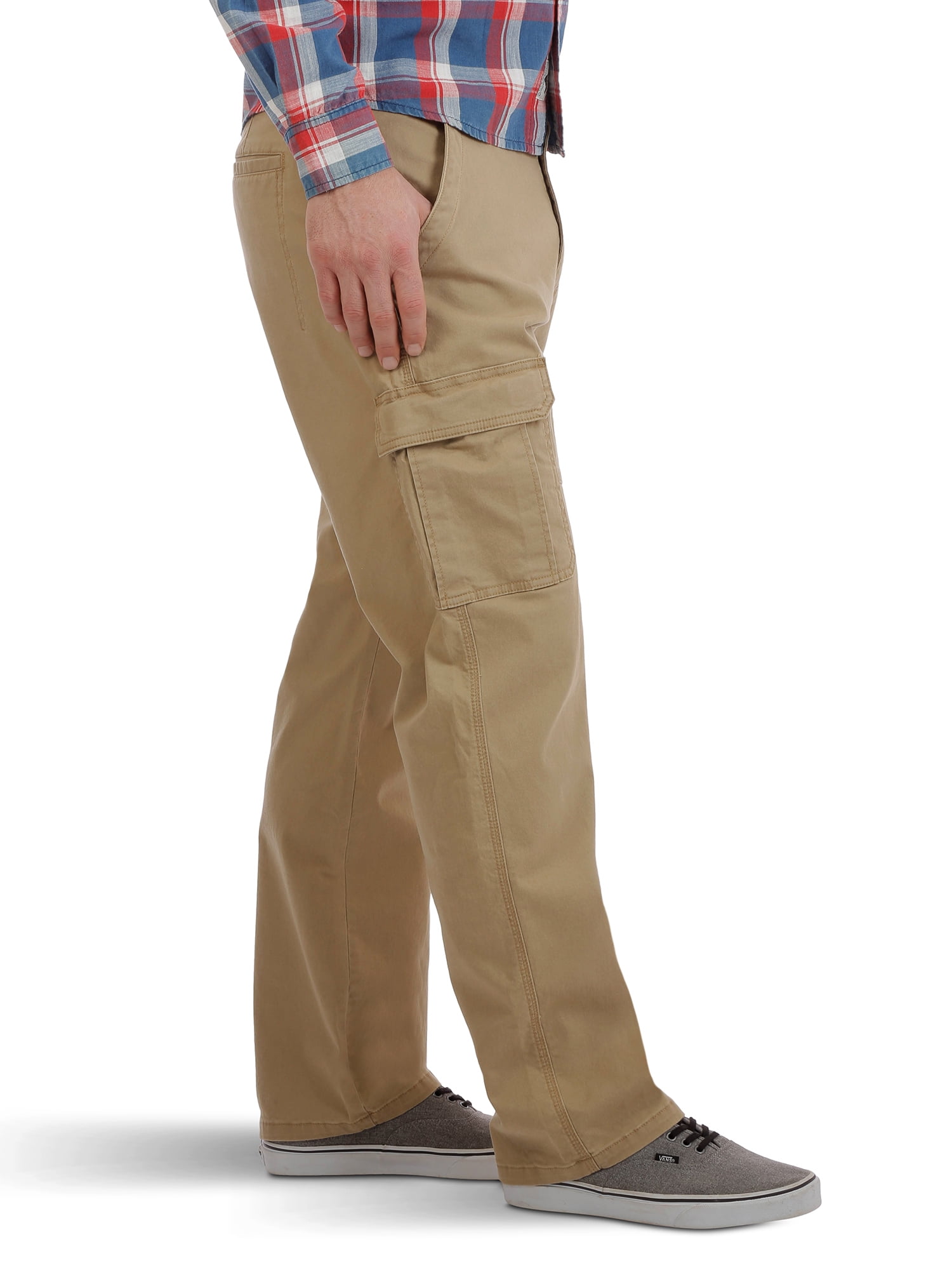 Buy Wrangler Men's Flex Cargo Pants Relaxed Fit Elmwood Khaki w/Tech  Pocket, Elmwood, 46W x 30L at Amazon.in